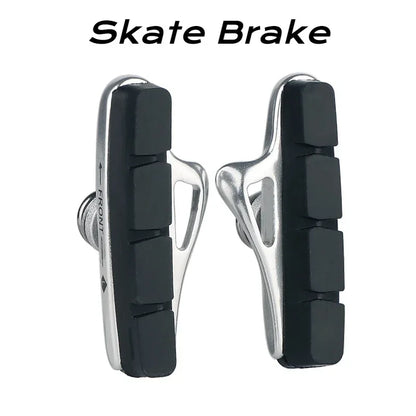 A Pair 55MM Brake Pads for Road Bikes with Metal Rings C-brake Pads Replaceable Brake Blocks Aluminium Alloy Block Bicycle Parts