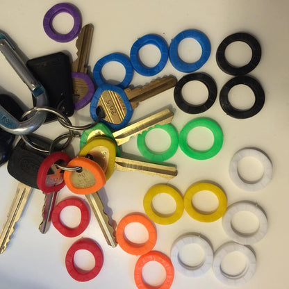 Key Identification Accessories Colorful Key Covers 32-pack Colorful Plastic Key Covers House Key Soft Rubber Key Toppers