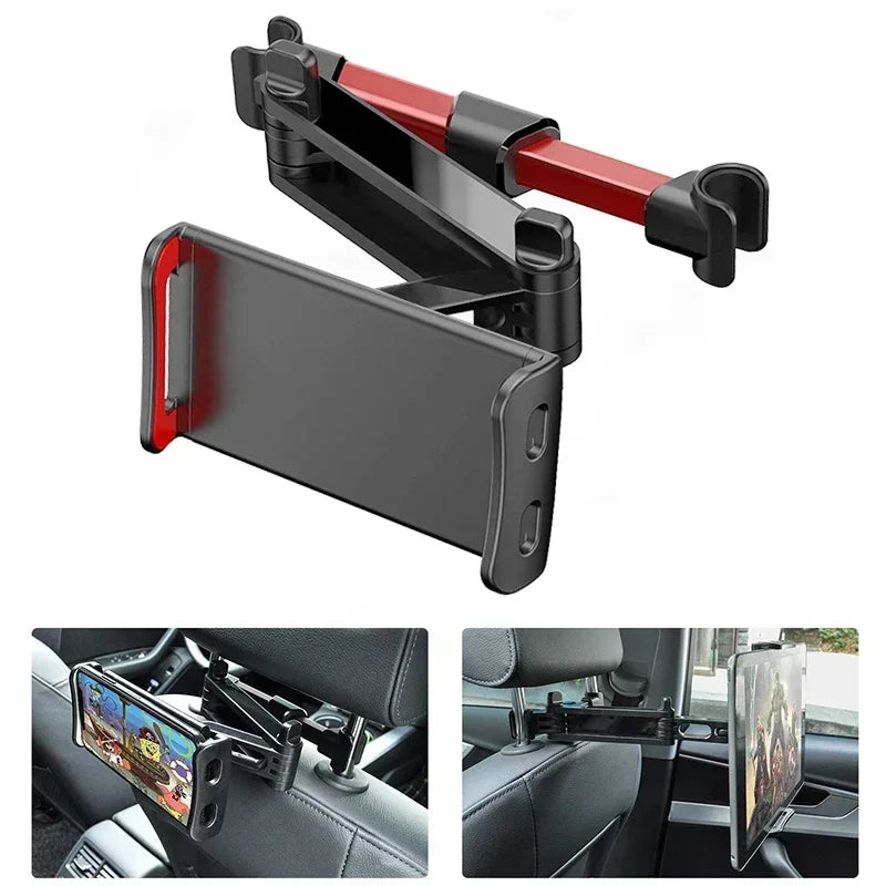 Tablet Holder for Car,ipad Headrest Mount for Tablet/ipad/Phones Car Tablet Holder with 360°Rotating Adjustable