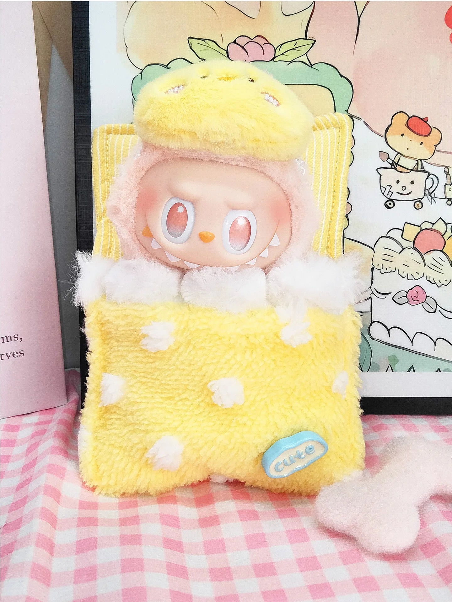 Labubu's Third-generation Baby Clothes, Labubu 3.0 Baby Clothes, Sitting Party Clothes, Blind Box Clothes, 17cm