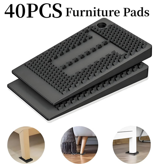 40PCS Anti Slip Furniture Pads Adjustable Cabinet Leveler Anti Vibration Refrigerator Sofa Stand Table Shims Washer Stabilizer