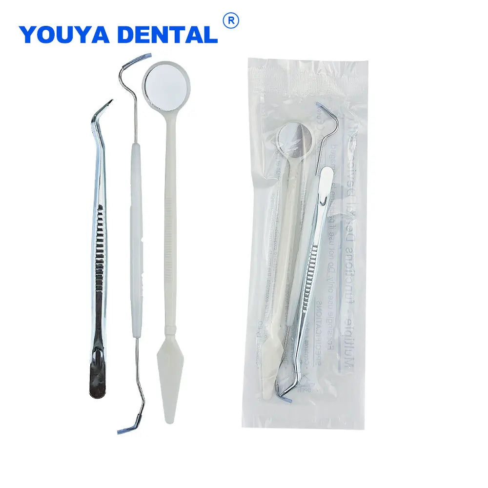 Dental Tool Kit Stainless Steel Instrument dentist Kit Mouth Mirror Probe Hook Pick Tweezer Set dentista Oral Care Kit