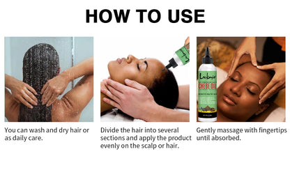 3pcs/set Hair Care Products for Women Moisturize Nourish Rosemary Oil Natural Batana Oil & Chebe Serum Anti-frizz Treatment Hair