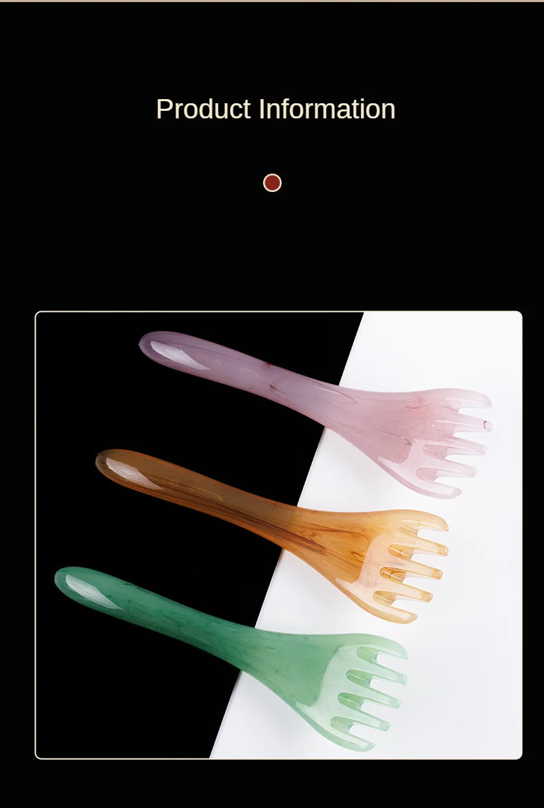 Head Massager Scalp Gua Sha for Body Neck Leg Massage Five-claw Head Scraping Stick Massage Scraping Claw Massage Visage Relax