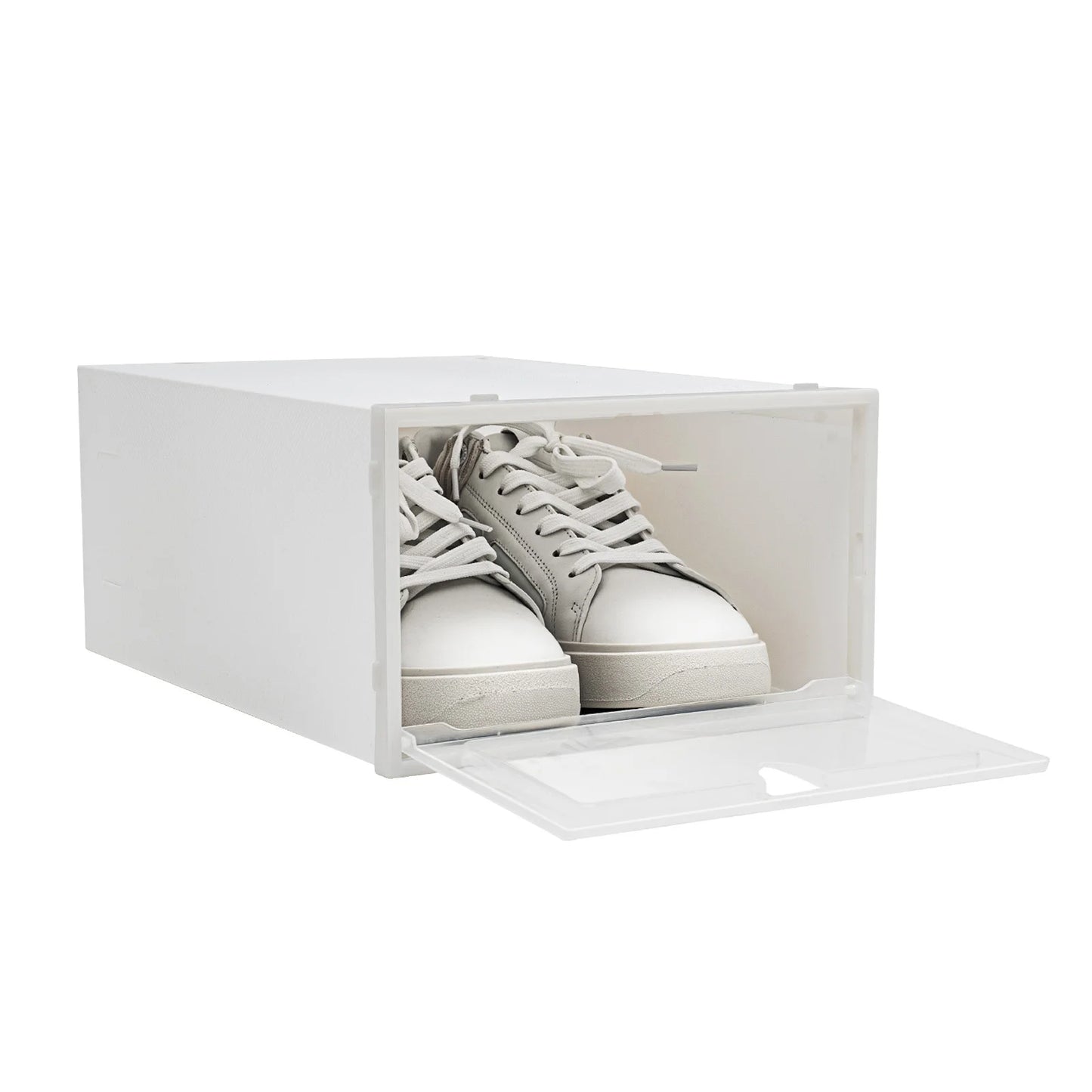 20 Pack Shoe Storage Box Clear Shoe Organizers Boxes Stackable with Lids Shoe Rack Space Saving Sneaker Containers Bins