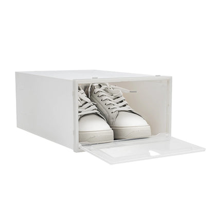 20 Pack Shoe Storage Box Clear Shoe Organizers Boxes Stackable with Lids Shoe Rack Space Saving Sneaker Containers Bins