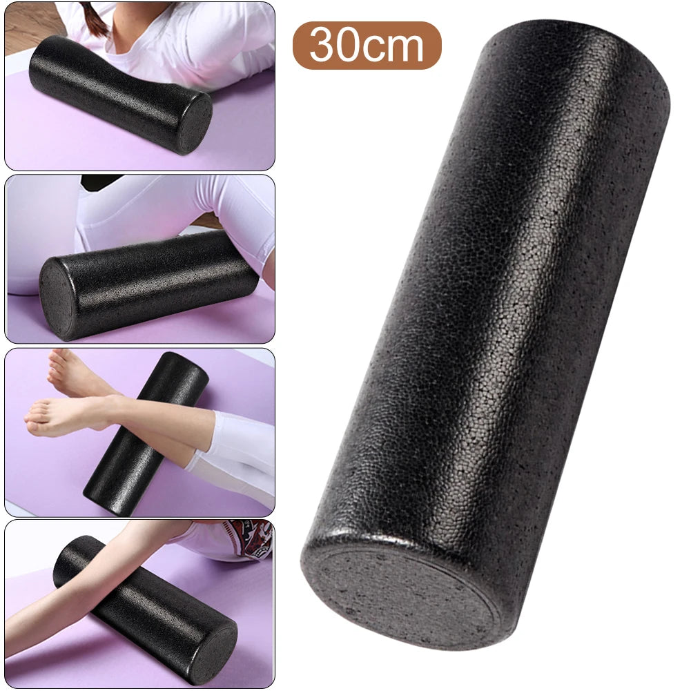 12 Inch Solid Core Back Foam Roller High-Density Round Foam Roller Deep Tissue Massager for Exercise Massage Muscle Recovery