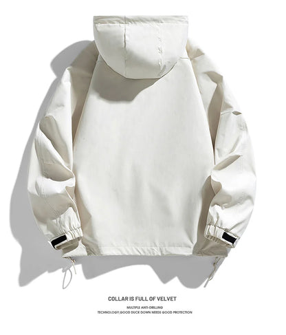 Oversize Men Jacket Coats Windbreaker Trench 6XL 7XL 8XL Plus Size Hooded Waterproof Black Bomber Camping Loose Thin Softshell