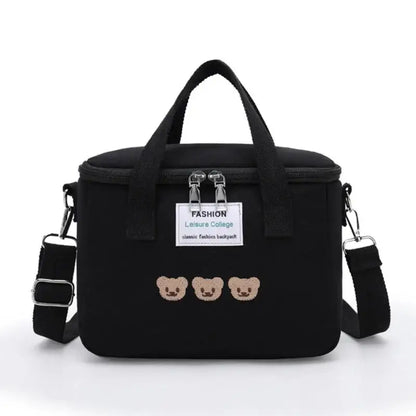 New Mother Baby Bag Diaper Bags Multifunctional Bear Embroidery Thermal Insulation Mommy Waterproof Fashion Food Storage