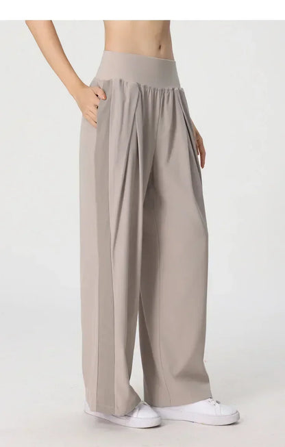 Yoga Pants Outdoor Loose Athletic Casual Pants Running Fitness Wide Leg Pants