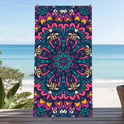 1PC Beach Towel Boho Design Bath Towels Extra Large Sand Free Quick Dry Travel Towels Gifts For Yoga Sports Adults
