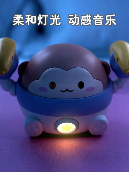 Baby Toys Voice Controlled Electric Rolling Monkeys Singing and Dancing Babies Aged 0-11 Practicing Raising Their Heads