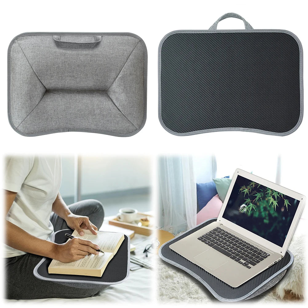 Laptop Lap Desk with Soft Pillow Cushion Multifunctional Laptop Desk Writing Padded Tray for Work Game