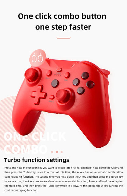 Switch gamepad  Wirelless  controller Supports Android phones/iOS/computers Win10/PS4 with dual motor vibration