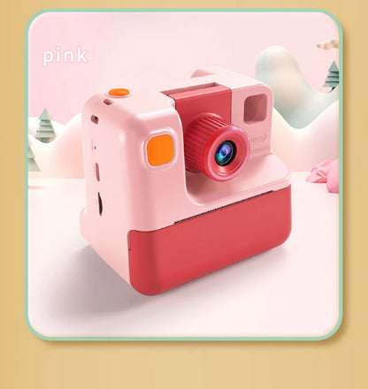 Kids Instant Camera Print Camera For Children Camera 1080P HD Digital Camera Photo Paper Child Toy Camera For Christmas Gift