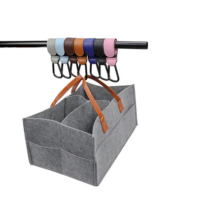 1/2pcs PU Leather Baby Bag Stroller Hook Pram Rotate 360 Degree Rotatable Cart Organizer Pram Hook Crochet Stroller Accessories