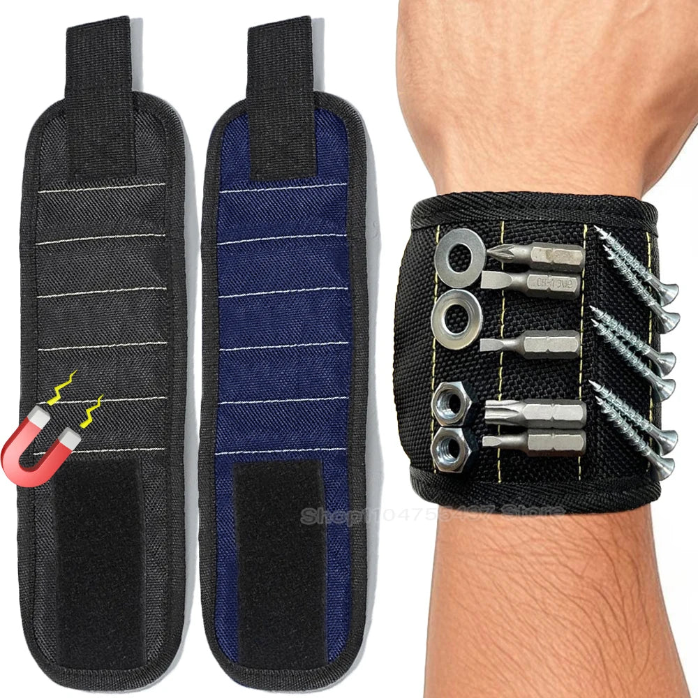 Magnetic Wristband for Holding Screws Nails Portable Toold Organizer Bag Wrist Wrap Tool Belt with Strong Magnets Cool Gadgets