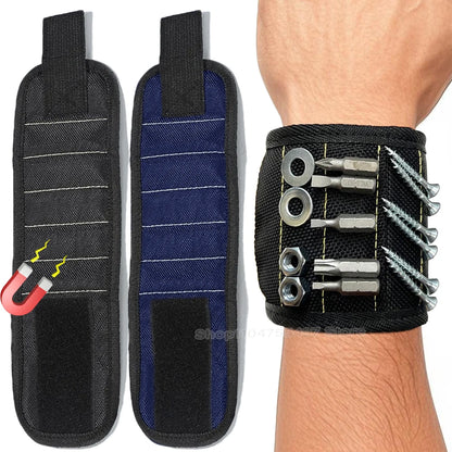 Magnetic Wristband for Holding Screws Nails Portable Toold Organizer Bag Wrist Wrap Tool Belt with Strong Magnets Cool Gadgets