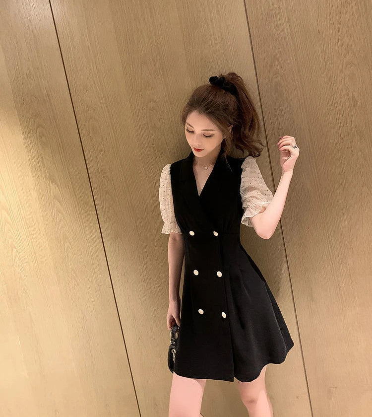 Clothes Mesh Dresses for Women 2024 Formal Occasion Blazer Holiday Woman Dress New Features of In Hot Fashion Sensual Sexy Loose