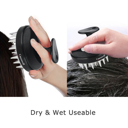 Scalp Massager Hair Growth Scalp Scrubber with Soft Silicone Bristles for Hair Growth Dandruff Removal, Hair Shampoo Brush Scalp
