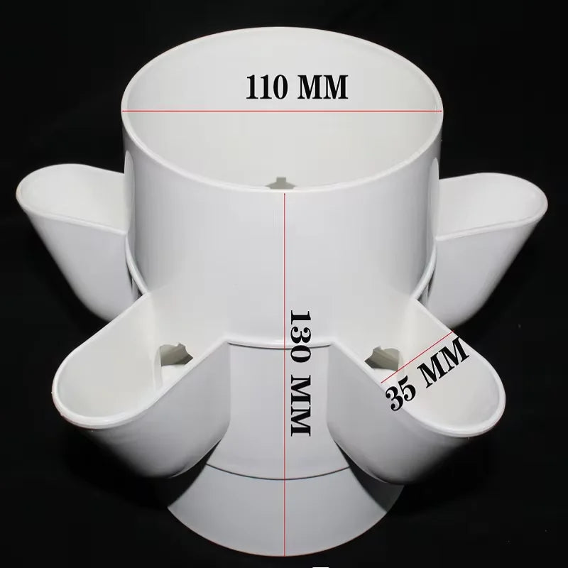 Hidroponia Garden Vertical Tower 14 Layer 70 Holes Torre Idroponica Verticale Hydroponics Growing System