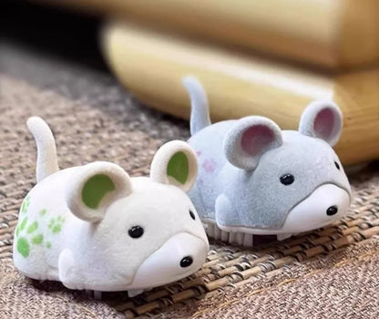 Interactive Cat Toy, Moving Simulation Mouse, Automatic Electronic Mice, Cat Vibrating Mouse Toys for Kitten Indoor Exercise