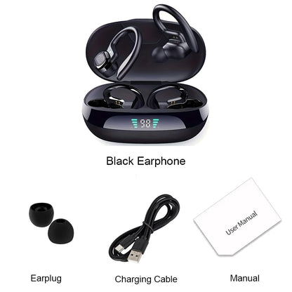 Original Wireless Earphones Ture Wireless Earbuds Ear Hook Sports HiFI Stereo Waterproof Headset With Mic TWS Headphone