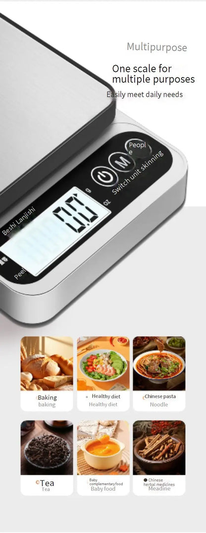 Kitchen Electronic Scale High Precision Household Baking Gram Scale Accurate Small Electronic Scale Food Scale Small Gram Scale