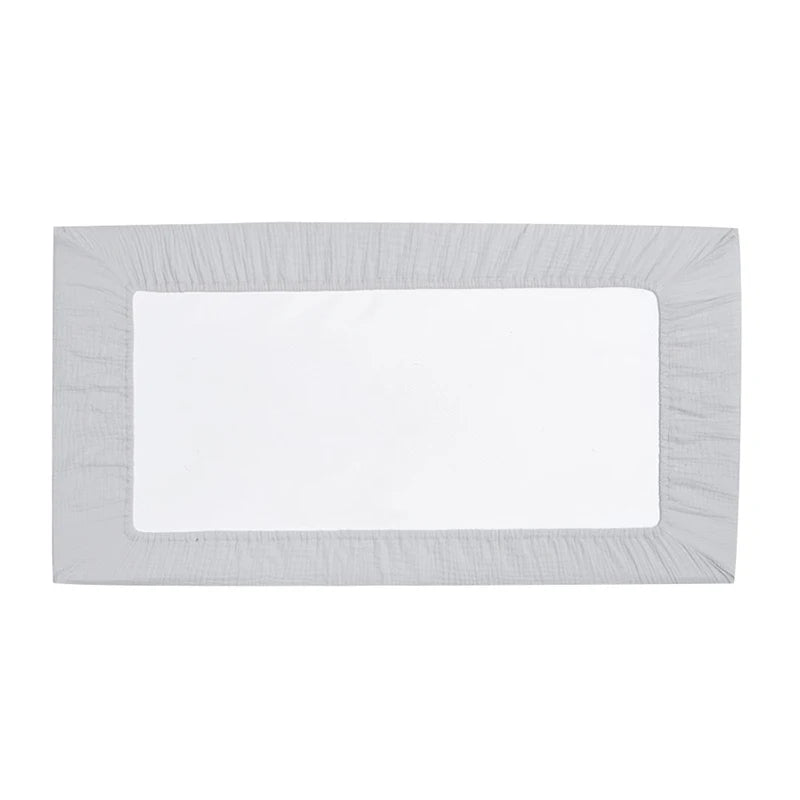 Muslin Changing Pad Cover for Girls Boys Ultra Soft Breathable Cotton Newborn Infant Diaper Changing Table Sheet Set of 2