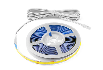 COB LED Strip Light Under Cabinet Collection Display Bookcase Wardrobe Closet Lamp Tape Penetrable Wood Dimmable Touch Sensor