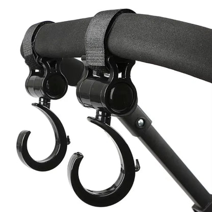 1/2PCS Pram Hook Multifunctional Shopping Cart Car Seats Hooks 360 Degree Rotating Hanger Baby Stroller Accessories
