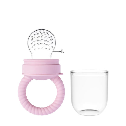 1pcs Food Bite Bag Feeder Fruit Vegetable Feeding Food Grade Silicone Feeding Tableware Silicone Baby Pacifier Bottle Feeder