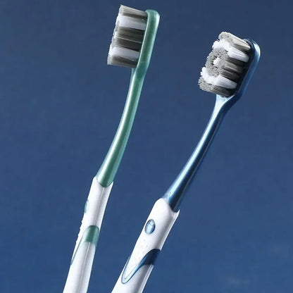 6pcs/pack Hard Bristled Toothbrush Kit Whitening Teeth Toothbrush For Adults Deep Cleaning Oral Care Supplies Family Use