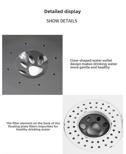 Pet bowl Dog water bowl Non-wet mouth floating bowl anti-spill cat water dispenser anti-splash dog bowl