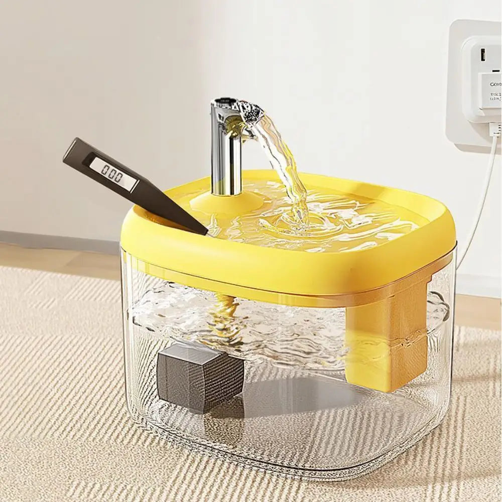 1.5L Cat Drinking Fountain Anti-Dry Burning Large Capacity Automatic Water Dispenser Quiet Operation Removable