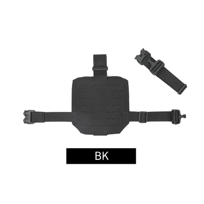 Tactical Leg Holster Magazine Pouch Hunting Airsoft Plate Carrier Molle Drop Platform Thigh Protector Glock Camping Outdoor Spor