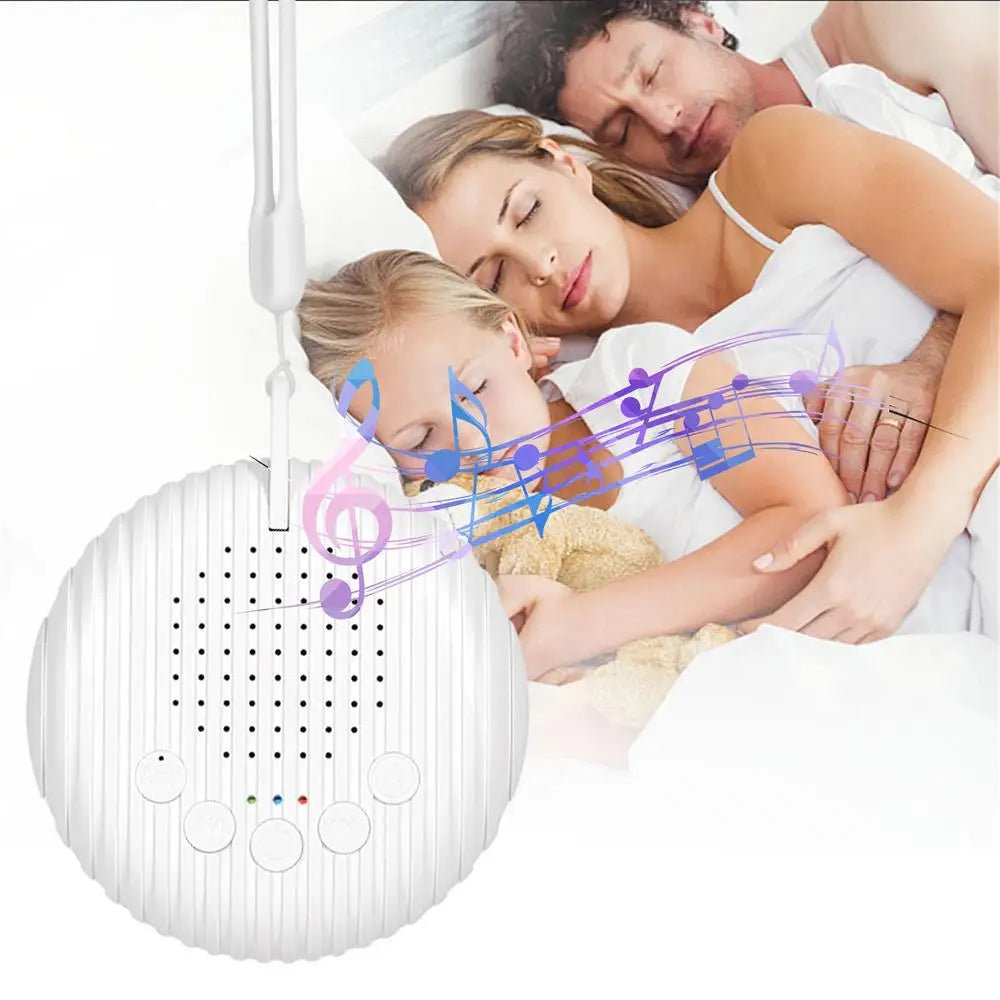 White Noise Machine USB Rechargeable Timed Shutdown Sleep Sound Machine For Sleeping Relaxation for Baby Adult Office Travel