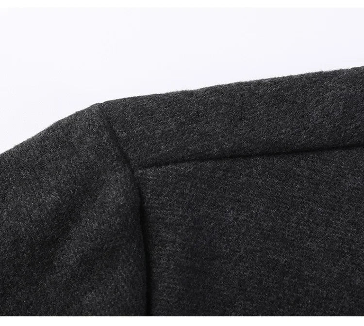 Men's Fake Two Piece Shirt Collar Knitted Cardigan Long Sleeve Shirt Man High Street Fake Two Pieces Button All-match Cardigan