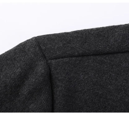 Men's Fake Two Piece Shirt Collar Knitted Cardigan Long Sleeve Shirt Man High Street Fake Two Pieces Button All-match Cardigan