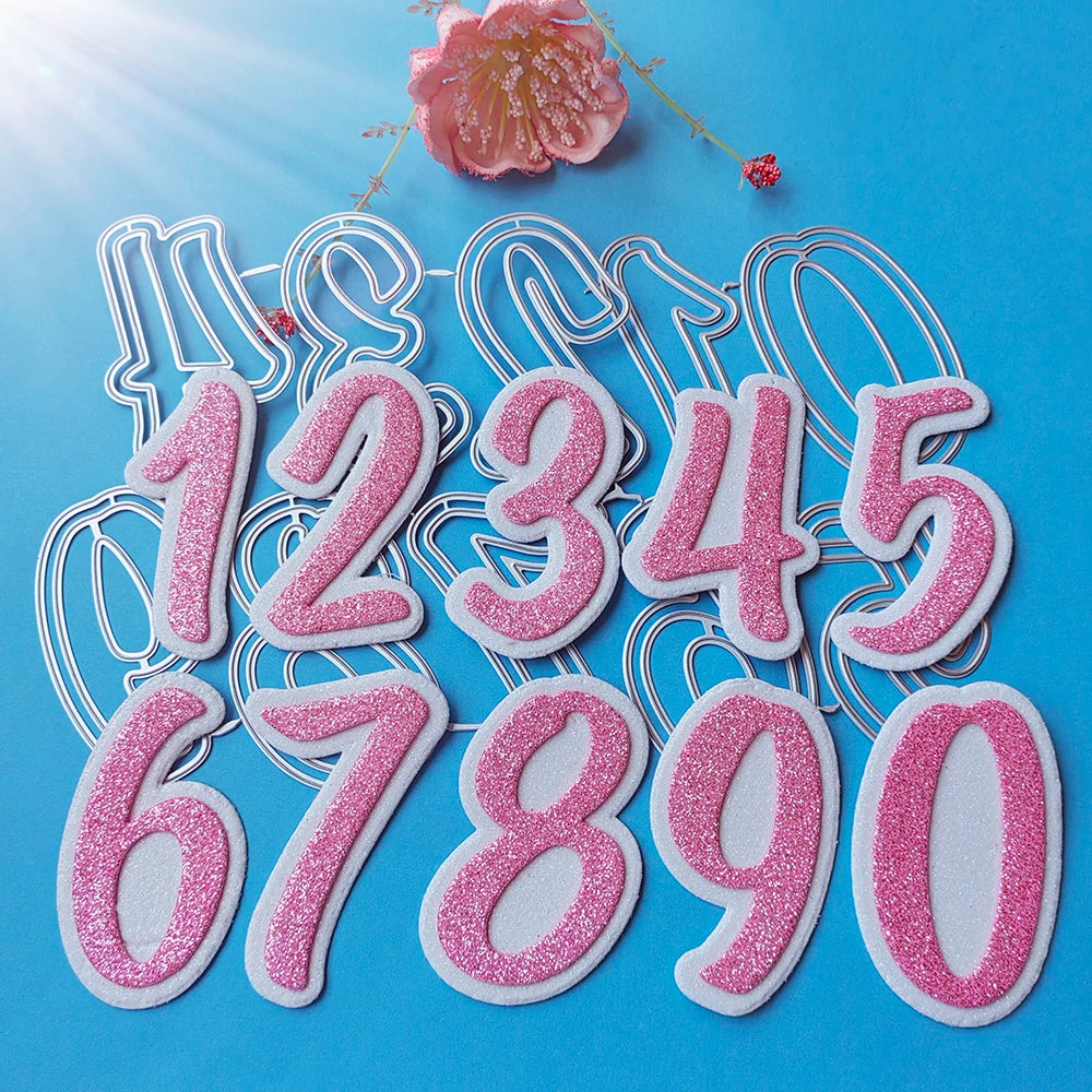 New Arabic numerals 0-9 cutting dies DIY scrapbook, embossed card, photo album decoration, handmade crafts