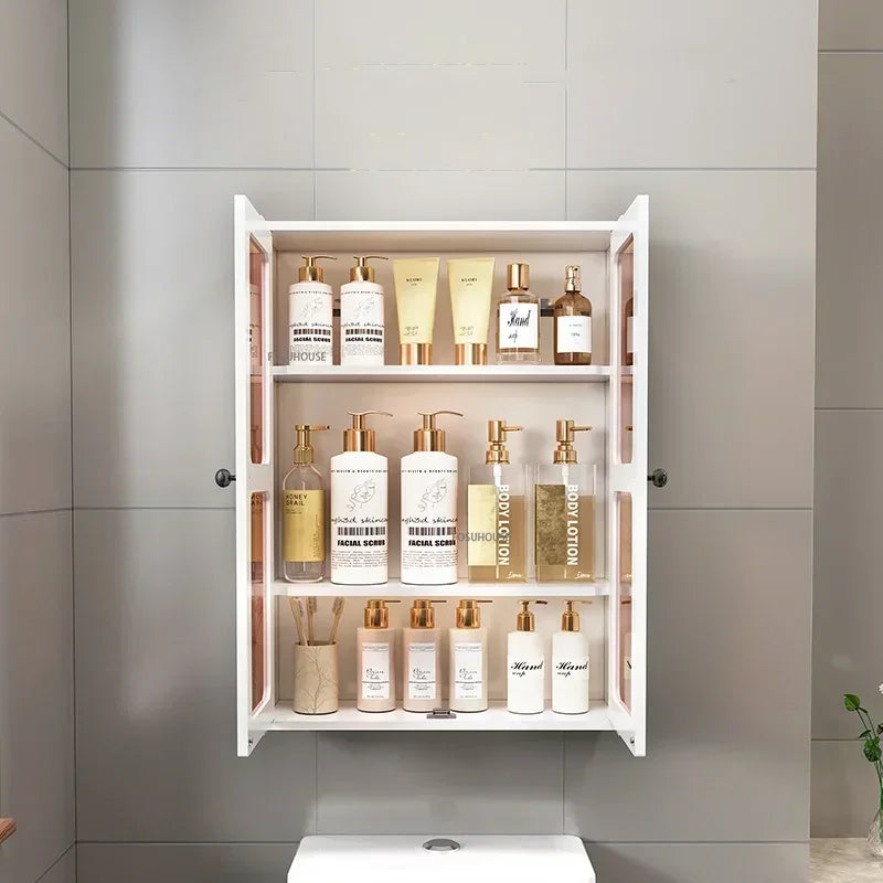 Open Cabinets Towel Cabinet Storage Bathroom Furniture Vanity Sink Narrow Double Washbasin Shelf Locker Wall Pharmacy Floor Wc