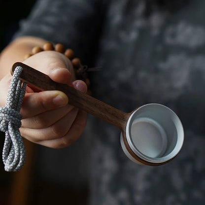 Coffee Measuring Spoon 12g Coffee Measuring Tool Dishwasher Safe Coffee Spoon with Wood Handle Coffee Spoon for Coffee D2RD