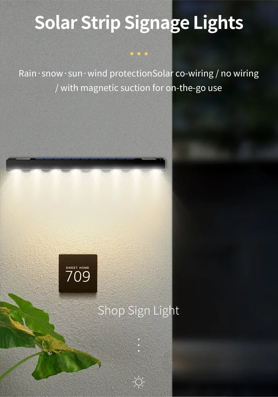 4/6/8LED Solar Wall Lights Outdoor Waterproof Solar Light Garden Landscape Light Ambient Decoration Balcony Staircase Lighting