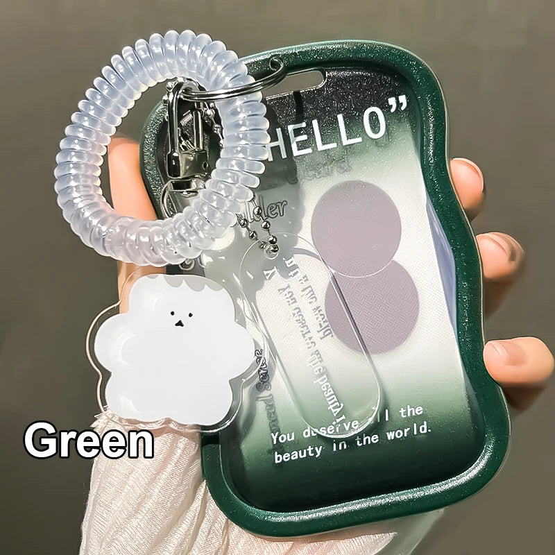 1 Set Student Slide Cover Card Set Meal Card Bus Card ID Protection Set Access Card Campus Card