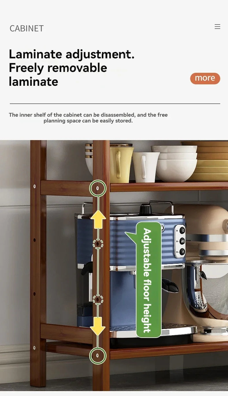 Kitchen shelf, floor standing multi-layer product collection, household pot seasoning shelf, fruit and vegetable bowl and dish s