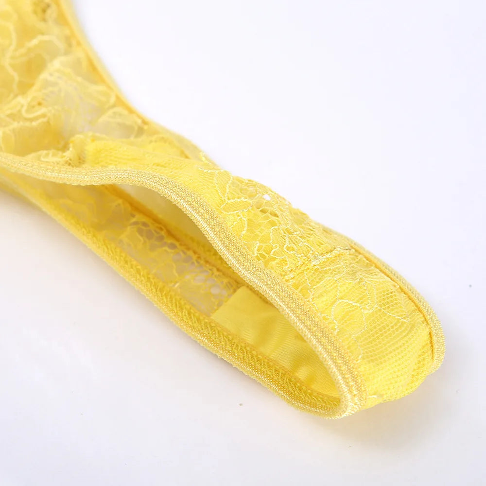 Ladies Sexy Lingerie Set Erotic Lingerie Lace Underwire Bra Set Erotic Exotic Lingerie Fashion Perspective Bra Thong Set