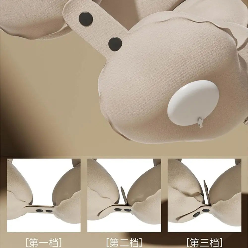 Pressed Inflation Inflatable Travel Pillow Lightweight Foldable U-shaped Pillow with Storage Bag Save Space