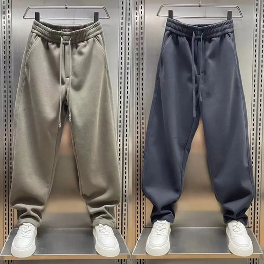 Outdoor Joggers Sweatpants Solid Color Casual Trousers High Quality Cotton Men's Brand Pants