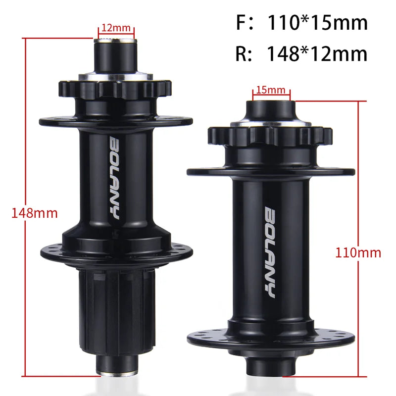 BOLANY Boost Cube Hubs 110x15 148x12 Mountain Bike Hub XD/HG/MS 32 Hole Thru Bicycle Bearing Hubs Bicycle Accessories