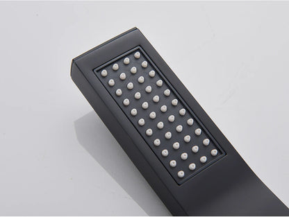 Brass Hand Held Shower Head Black Golden Handshower Head 100% Copper Head Faucet Accessory Single Function Shower Head
